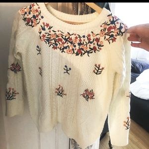 Hand-knit Retro Sweater